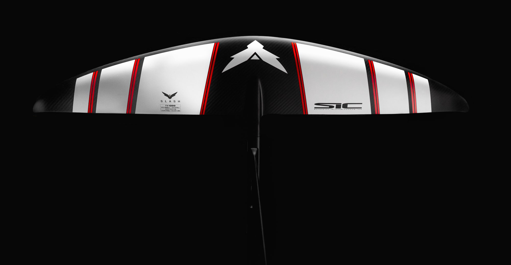 Black, red and white Front wing slash SIC MAUI